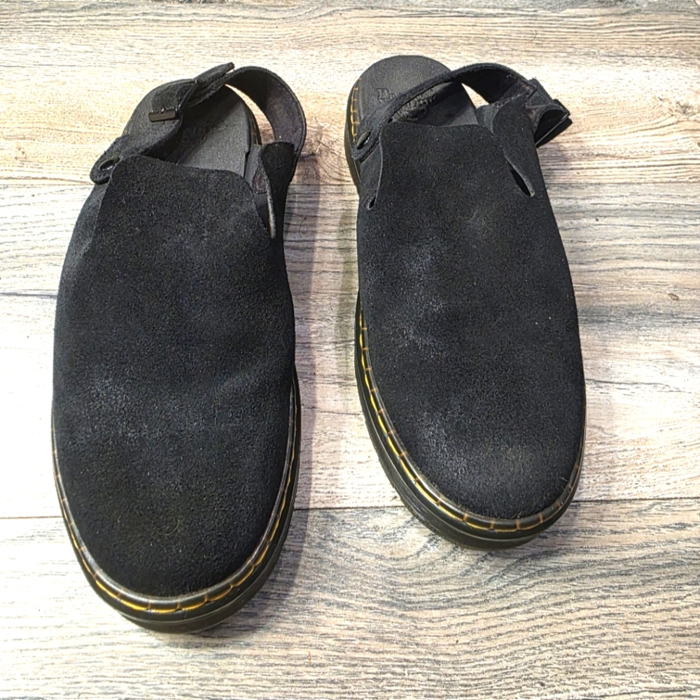 Dr. Martens Carlson Slingback Mules Black Women's Size 11 /Mens 10  Unisex